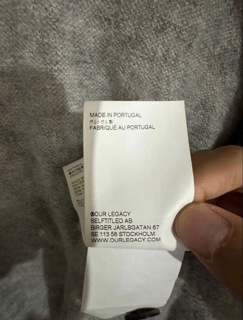 OUR LEGACY 24ss Evening Polo グレー　46