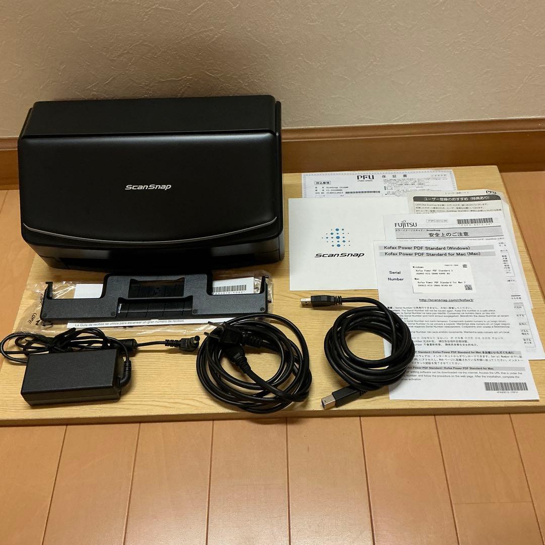 Fujitsu ScanSnap iX1600 ブラック スキャナー 動作良好