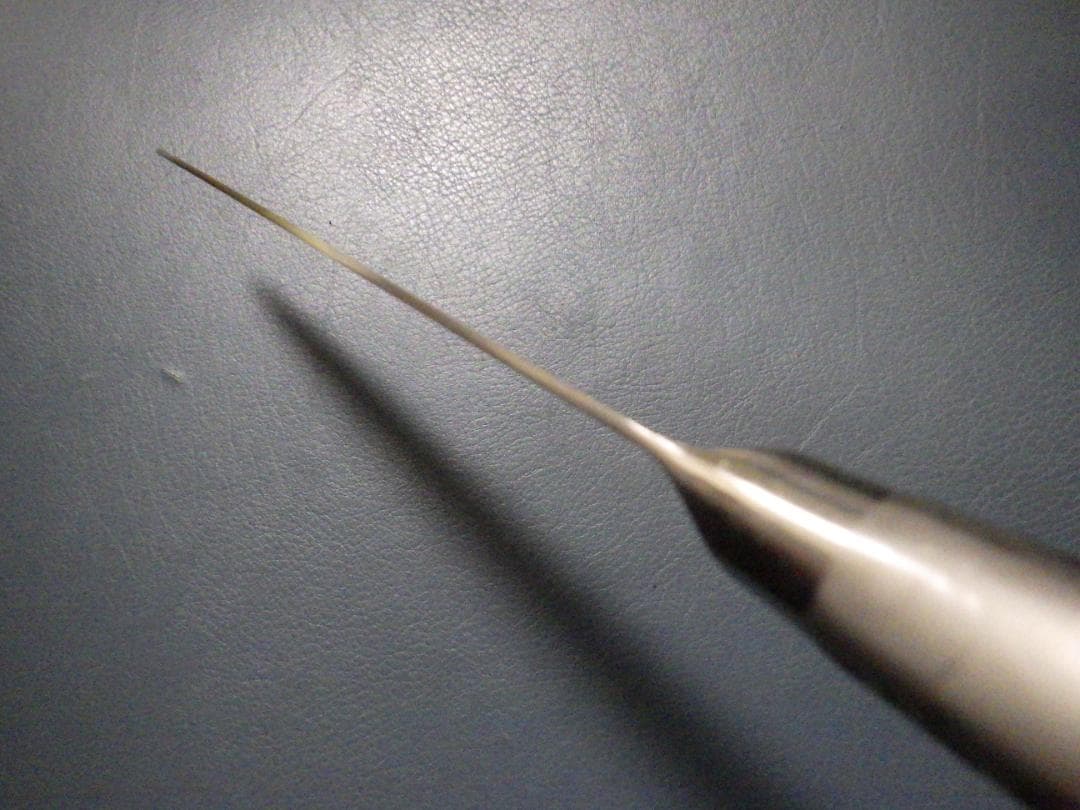 k*n様 刀舟作/槌目鍛造★SS超鋼・牛刀ナイフ包丁★両刃刃付け済み★