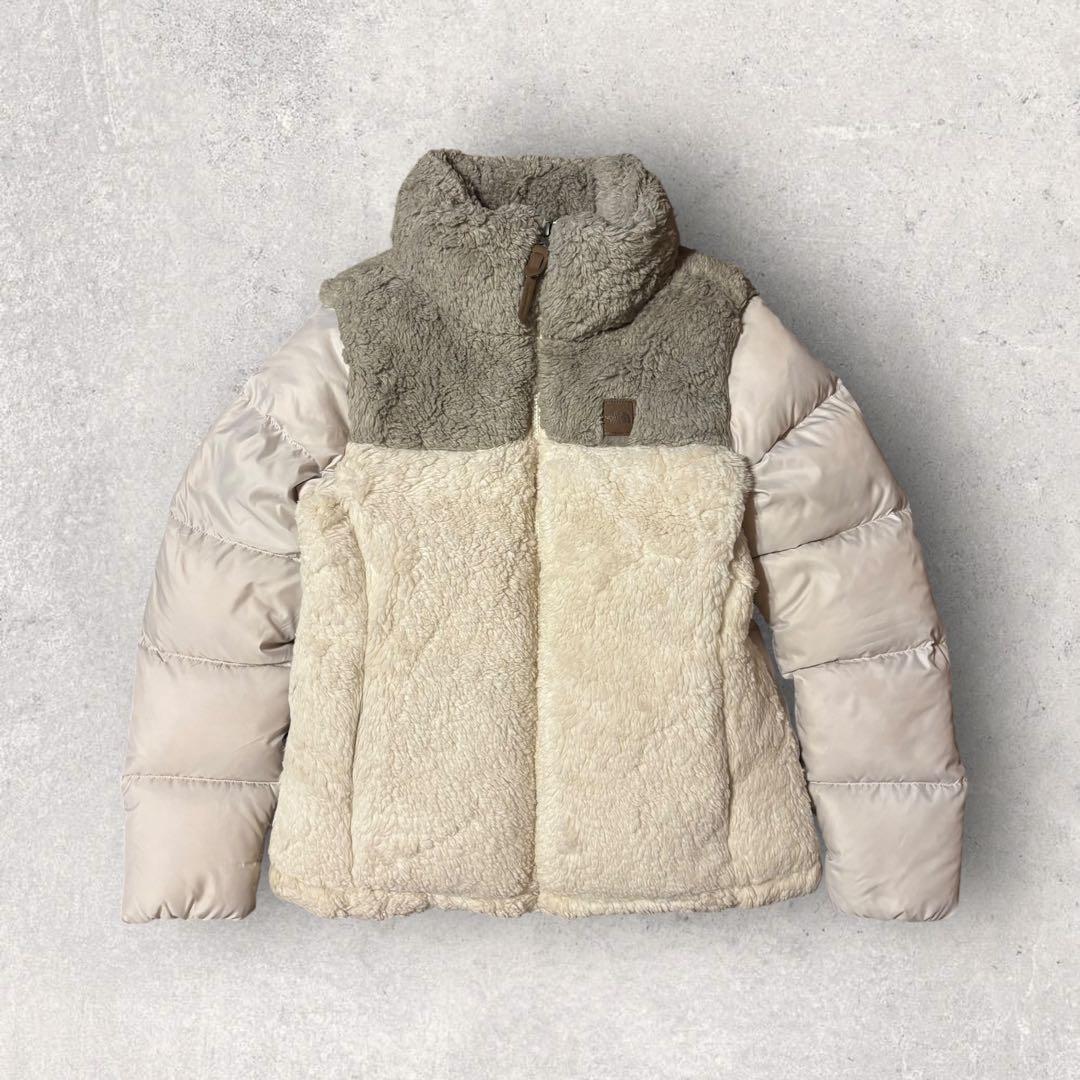 【ザ・ノースフェイス】ダウンジャケット　ボアフリース　希少モデル　S 白　h