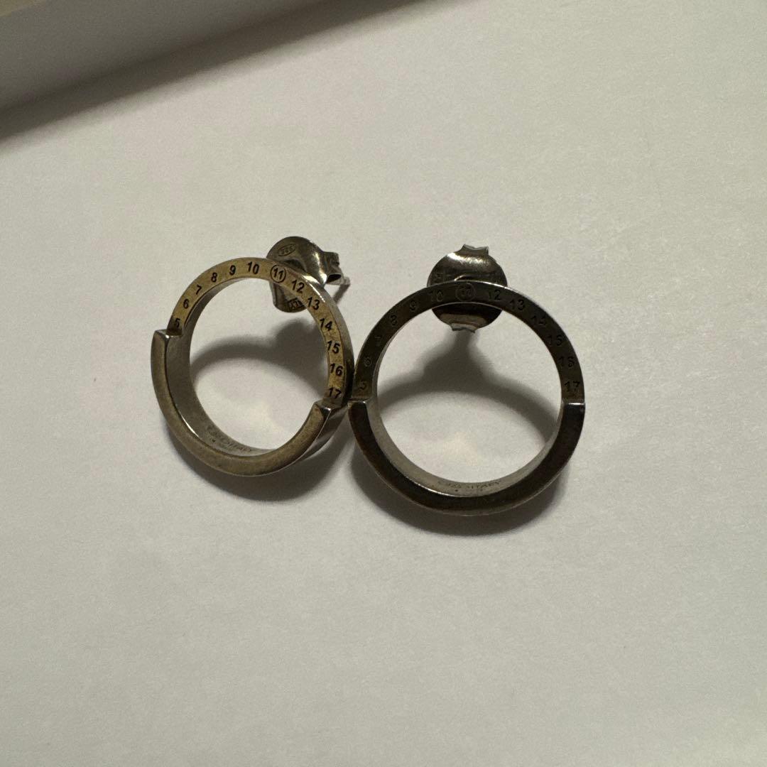 マルタンマルジェラ1 SM3VG0002 ナンバリングサークルシルバーピアス