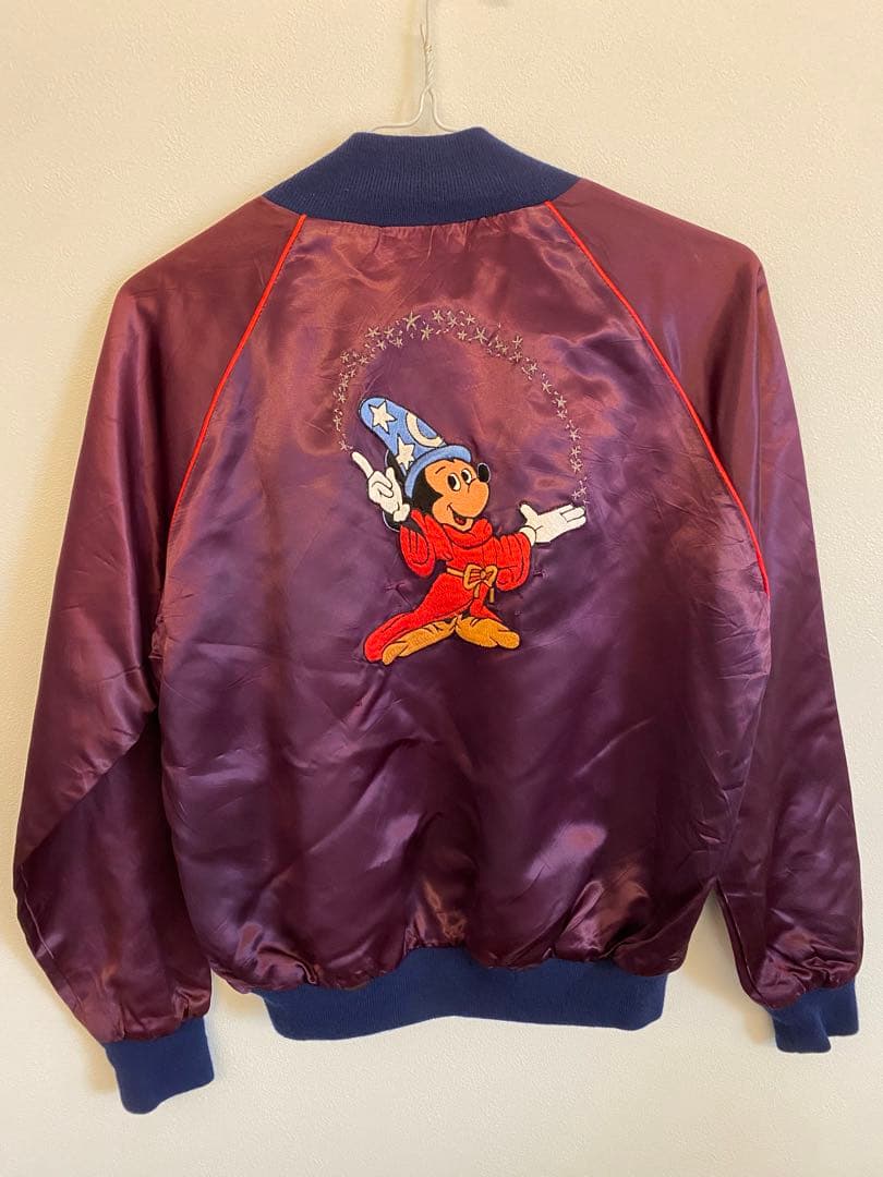 (usa製)ヴィンテージ　ディズニーミッキー ジャケット サテン　古着