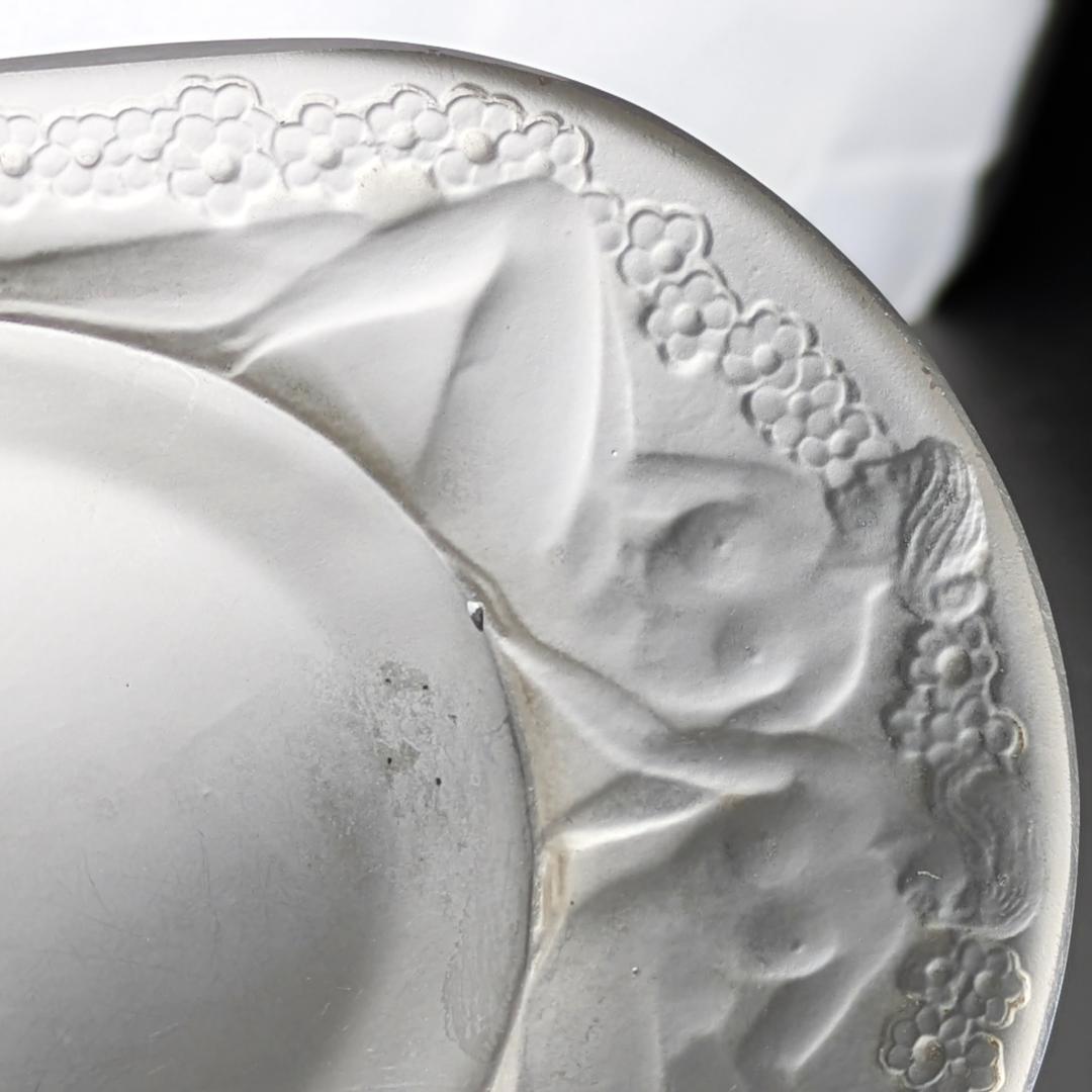 ルネ・ラリック初期作 Médicis 1924 葡萄と裸婦文 フロスト加工お買得