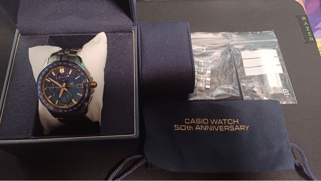 【ネル】Casio OCW-S7000SS-2AJR 50周年記念モデル