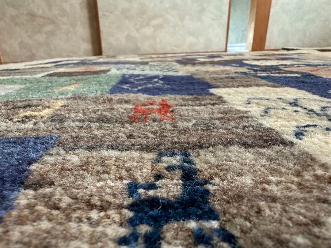 美品　ZOLLANVARI ギャッべ　じゅうたん　ラグ　絨毯　カーベット マット