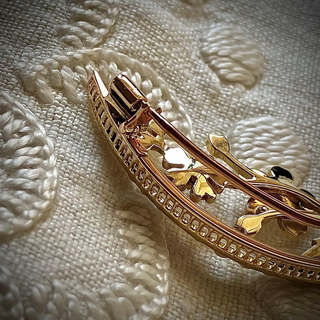 k18 ヴィクトリアン　オールドマインカットダイヤモンド＆シードパール　ブローチ