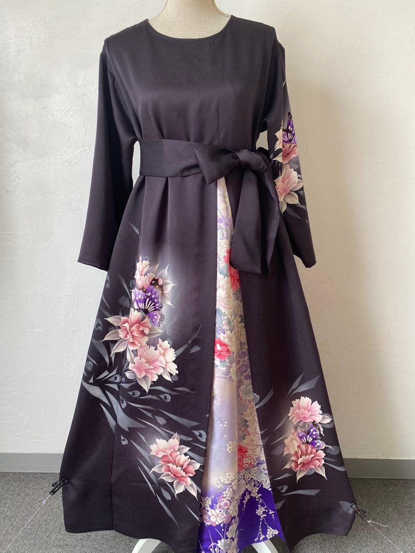 3274 着物　リメイク　ドレス　ワンピース