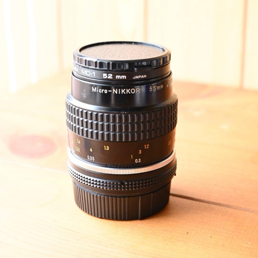 中古　オールドレンズ　Ai Micro-Nikkor 55mm f2.8 S￼