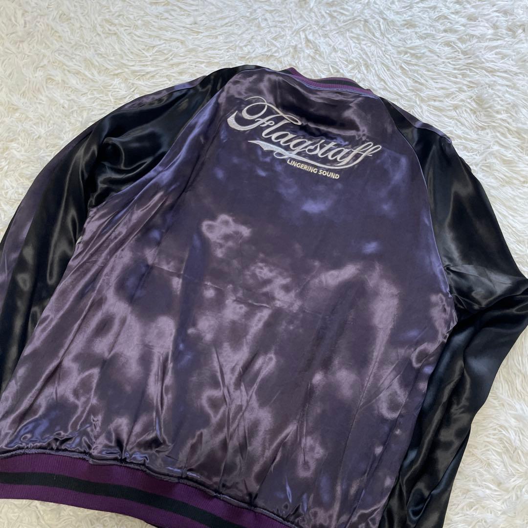 超希少✨フラグスタフ PEANUTS スカジャン 刺繍 リバーシブル 黒 XXL