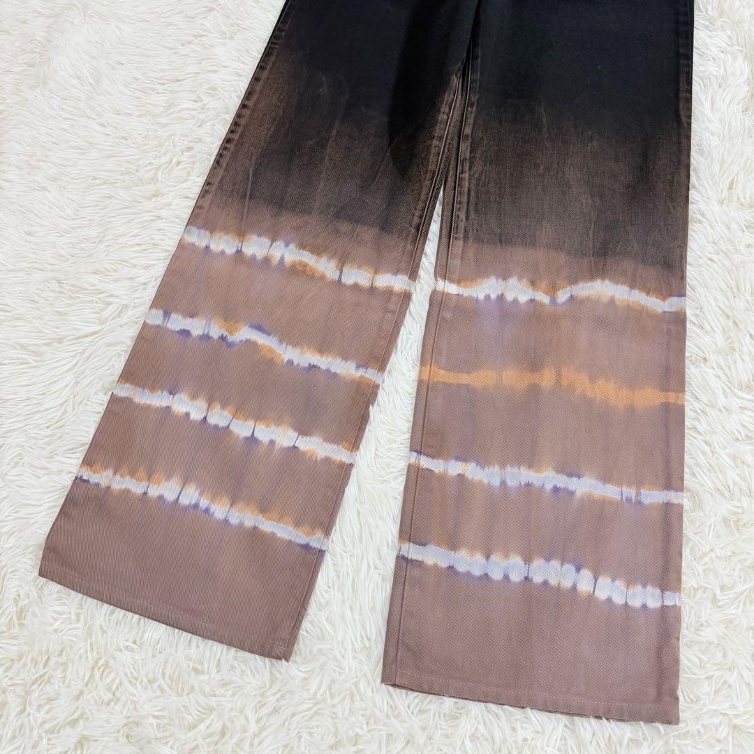 【美品】fumikauchida フミカウチダ タイダイデニム 38