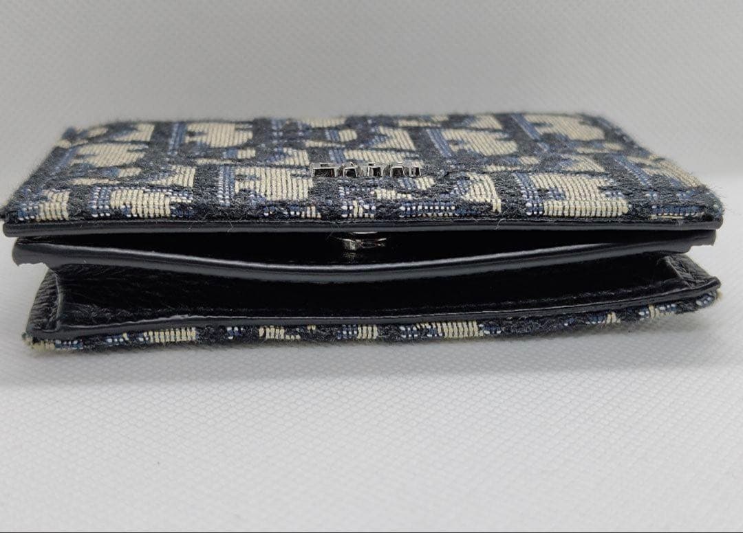 【美品】DIOR カードケース オブリークジャガード
