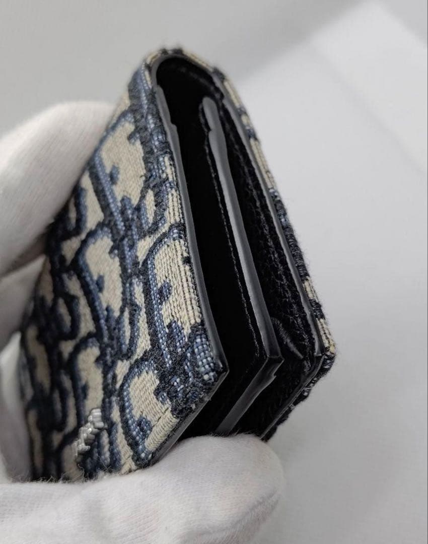 【美品】DIOR カードケース オブリークジャガード