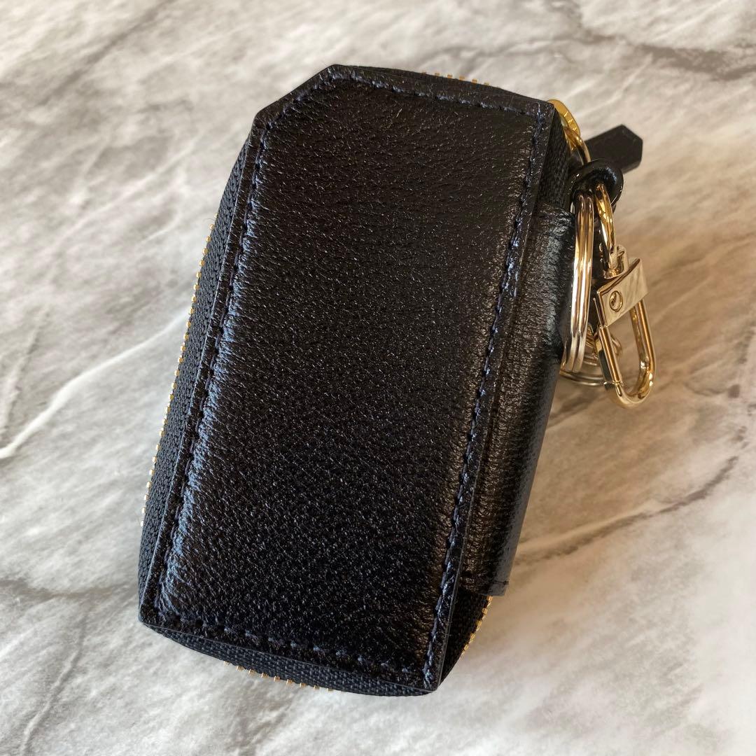 2269 【新品 ラルコバレーノ】キーケース★鍵入れ★本革★レザー★黒★ブラック