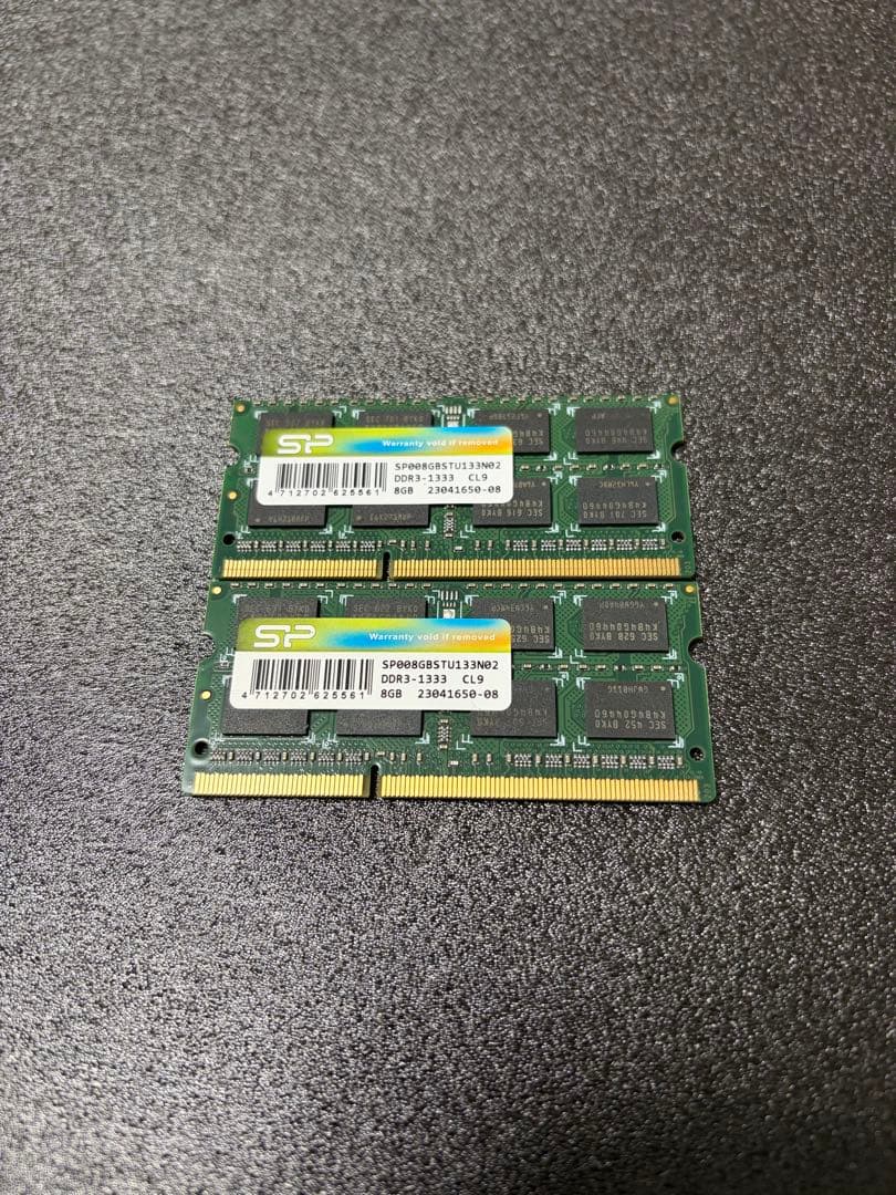 シリコンパワー 8GB x 2 ノートPC