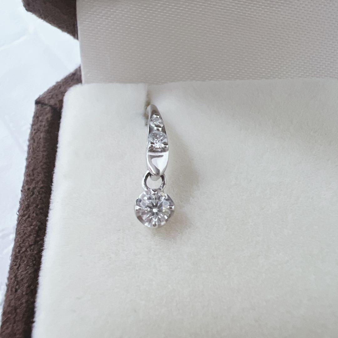 【片耳のみ】 フェスタリアビジュソフィア Pt900ダイヤ ピアス 0.1ct