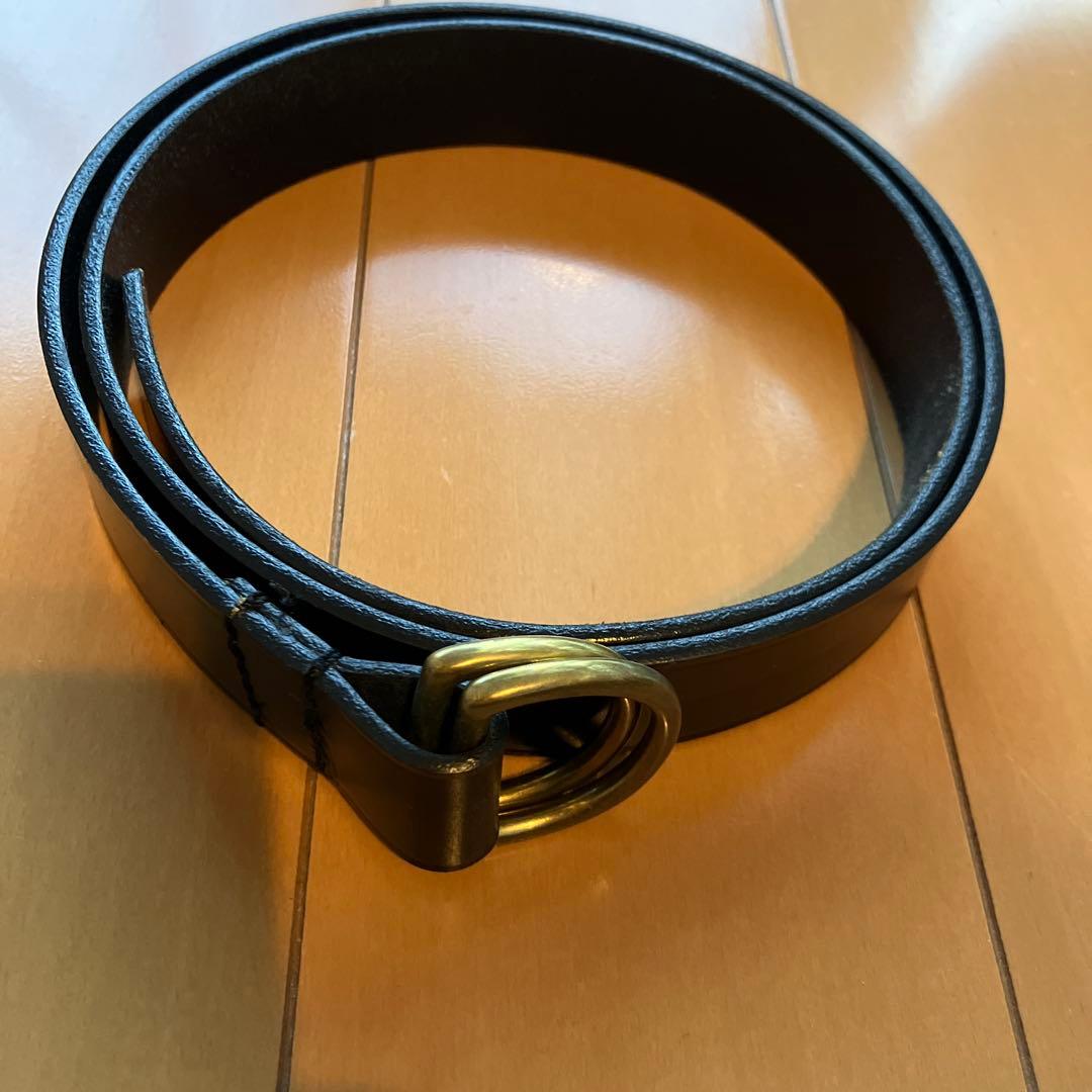 グレンロイヤル　ブライドルレザー　リングベルト　ブラック