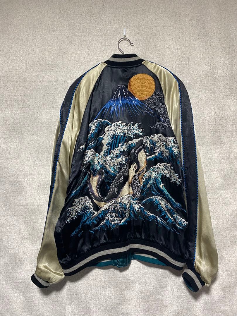 花旅楽団　スカジャン　鯨　富士　定価5万ほど