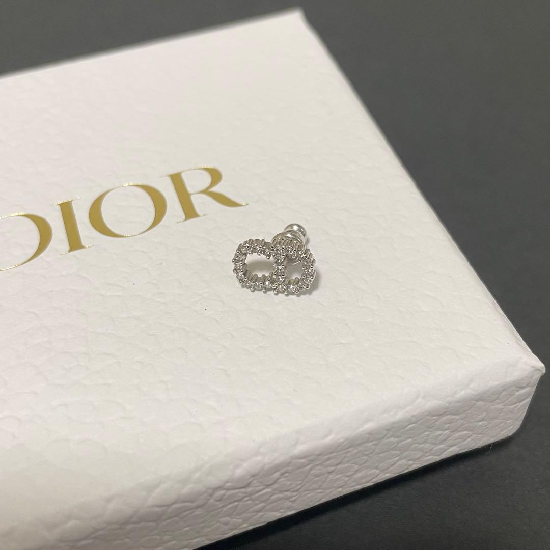 Dior PetitCD ミニスタッド クリスタルピアス 片耳