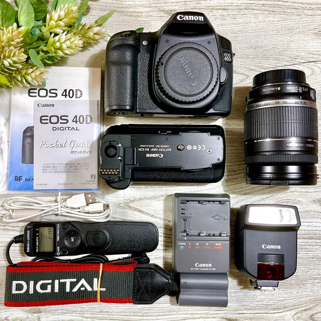 キャノン Canon EOS 40D EF-S18-200mm 他 美品