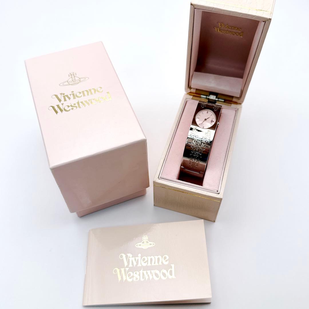 希少✨ Vivienne Westwood バングル ウォッチ ピンク トワレ柄