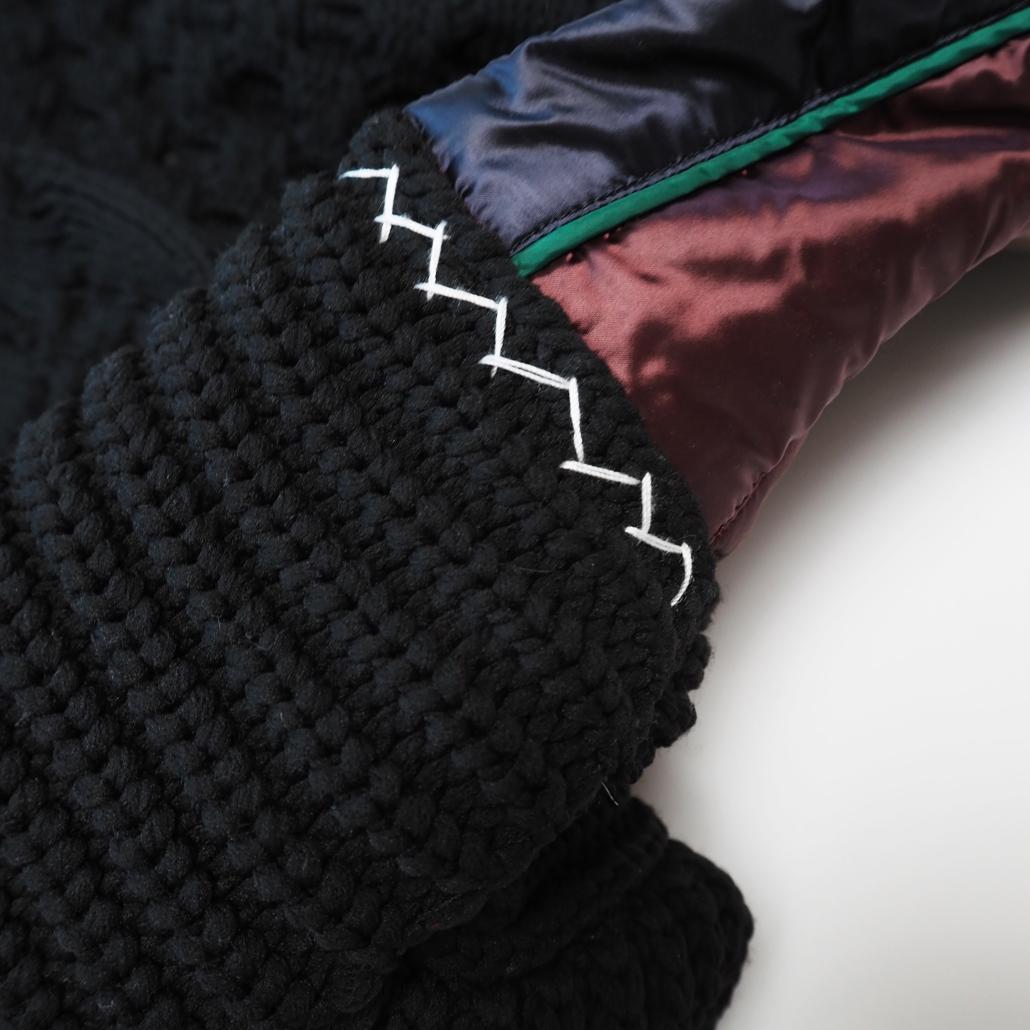 美品 kolor 2024SS 異素材ミックスニットベスト 再構築 カラー