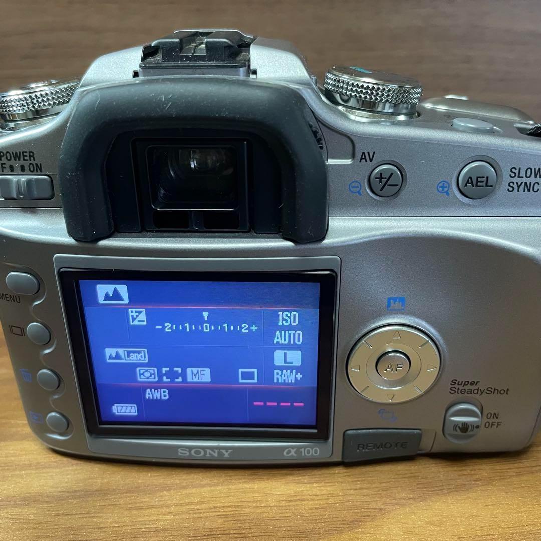【稼働品】SONY α100本体＋望遠＆マクロ対応レンズ3本