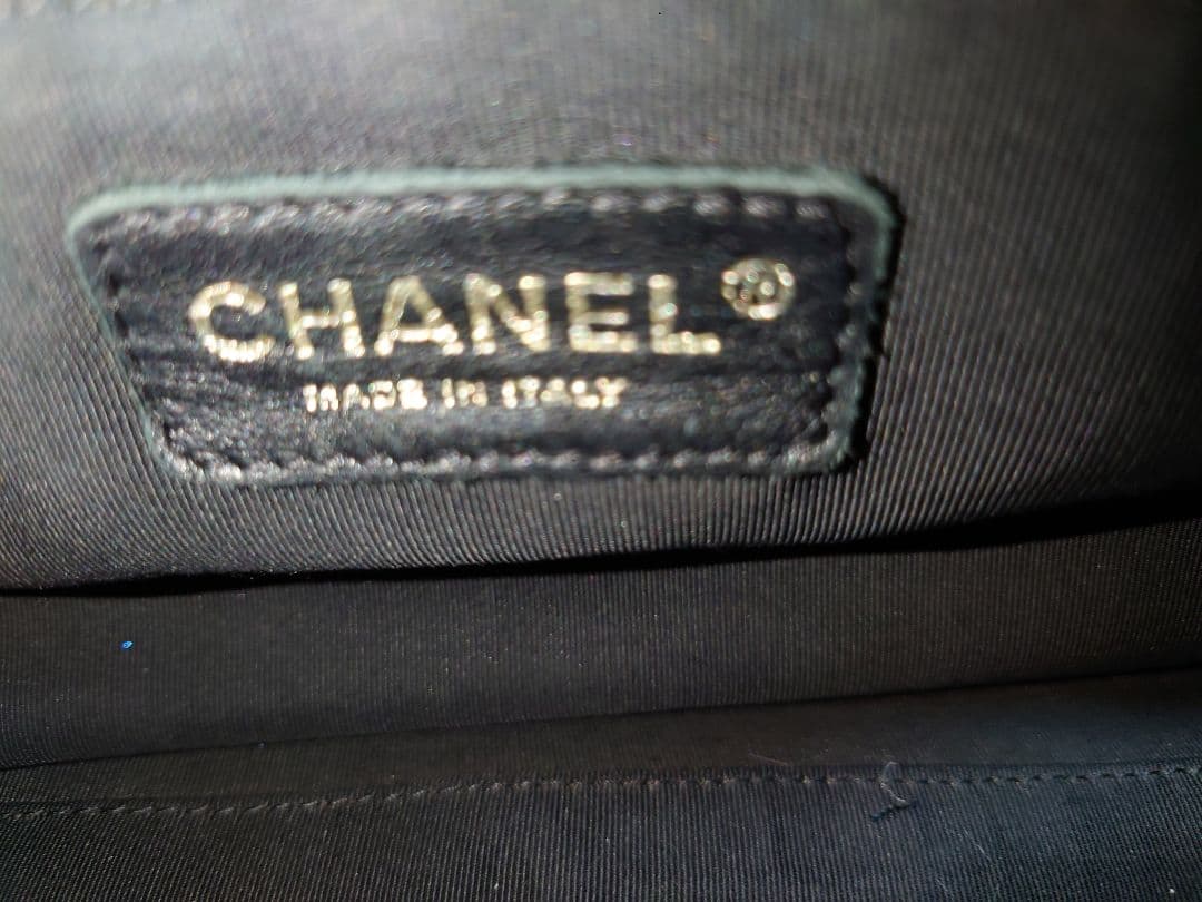 美品　シャネル　キャビアスキン　マトラッセボストンバック　9番台!!