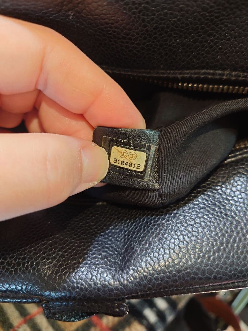 美品　シャネル　キャビアスキン　マトラッセボストンバック　9番台!!