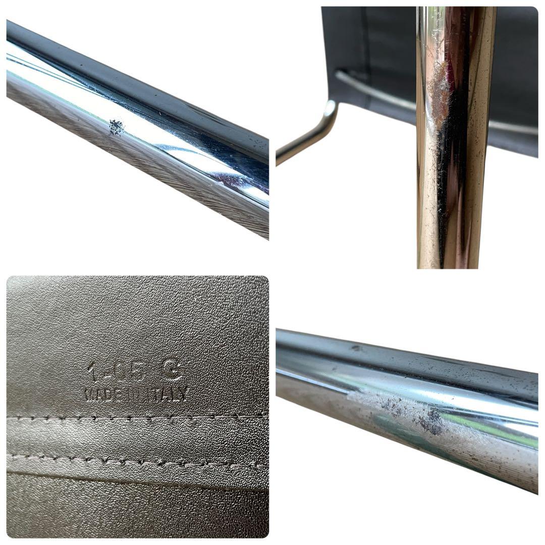 マルトスタム カンティレバーチェア ブラック 本革 椅子 ダイニング イタリア製