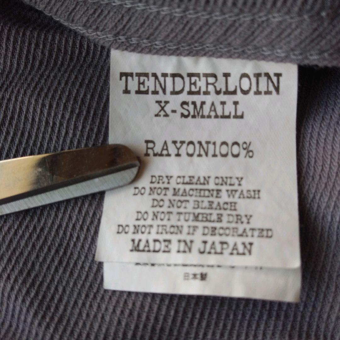テンダーロイン　ウエスタンシャツ　レーヨン　sizeXS表記　グレー　SM相当