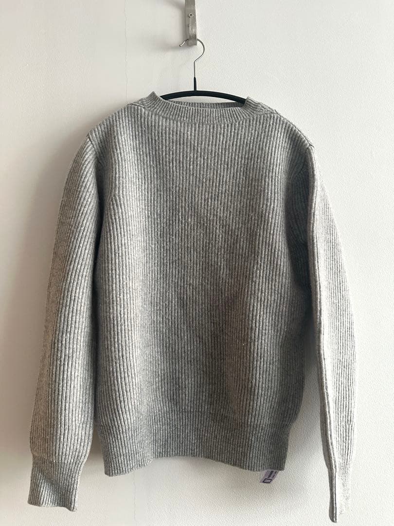 DRAWER ドゥロワー　定番グレーニット　ウールカシミヤ