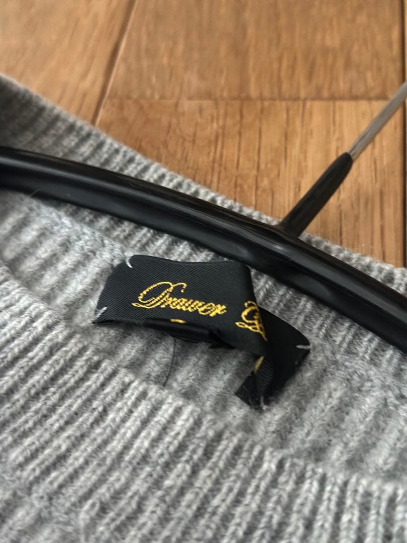 DRAWER ドゥロワー　定番グレーニット　ウールカシミヤ