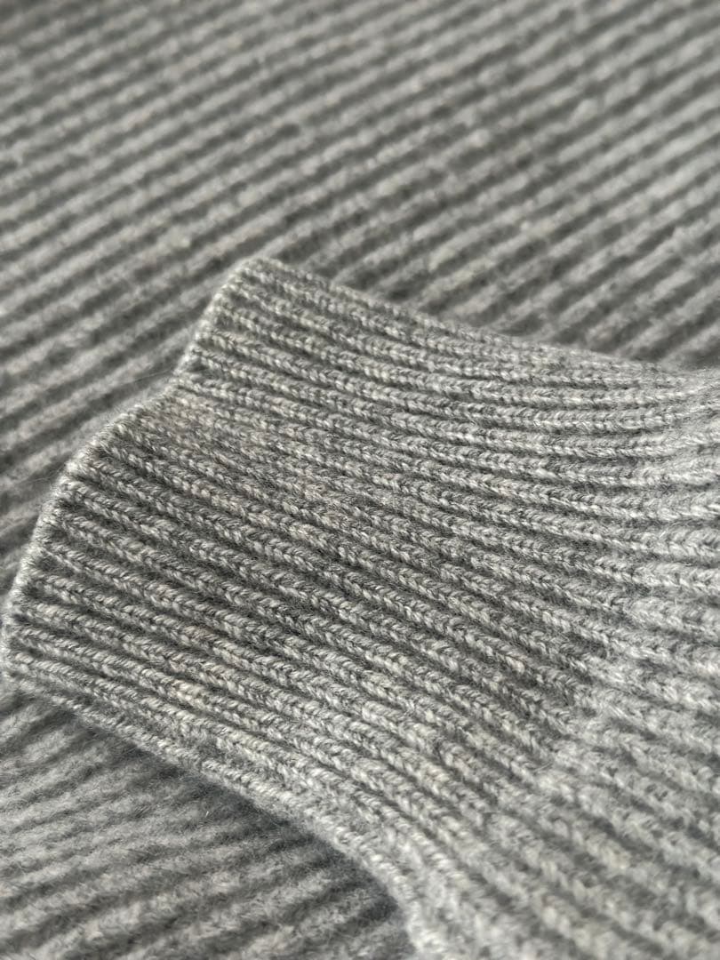 DRAWER ドゥロワー　定番グレーニット　ウールカシミヤ