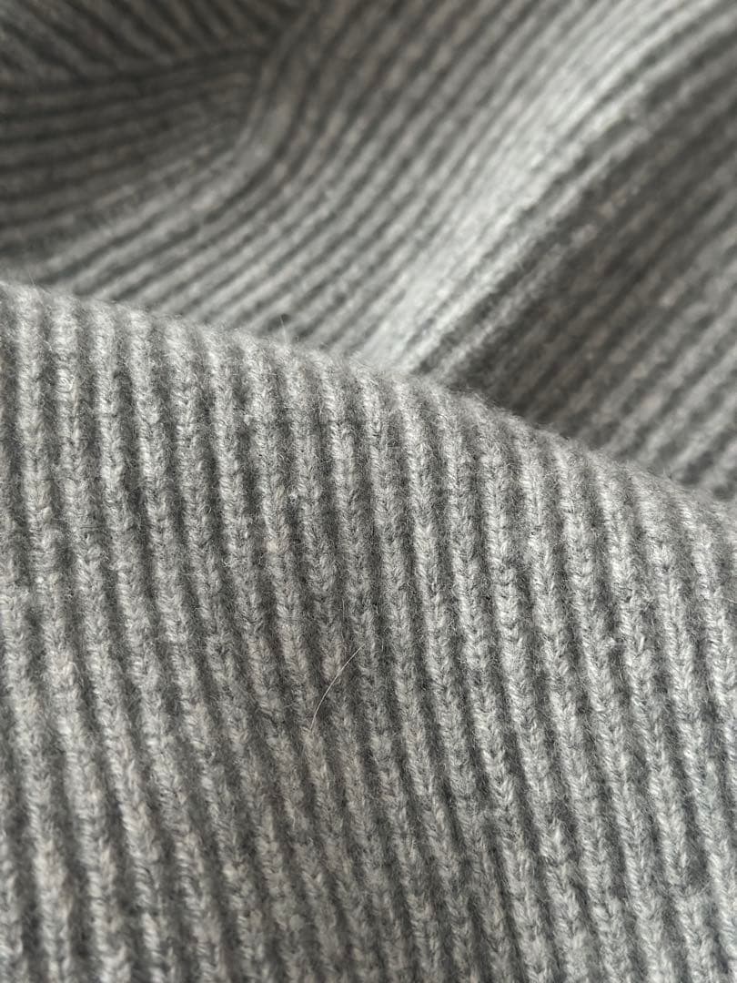 DRAWER ドゥロワー　定番グレーニット　ウールカシミヤ