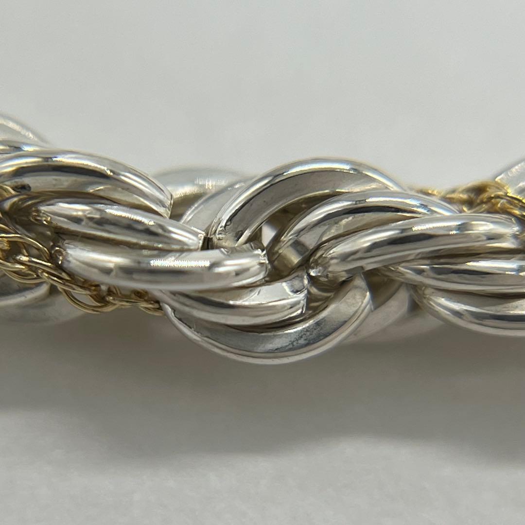 ティファニー TIFFANY ツイストロープ ネックレス コンビ 希少 ロング