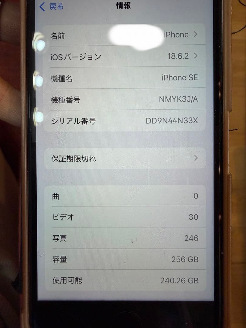 【美品】iPhone SE 第三世代 SIMフリー 256GB