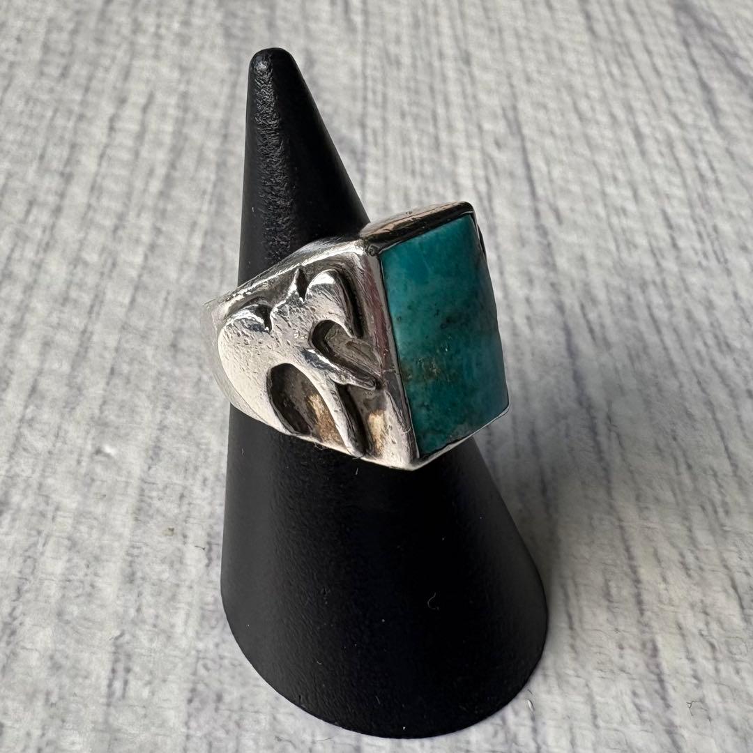 スパロウ　リング　シルバー925 ターコイズ　ジョニーデップ