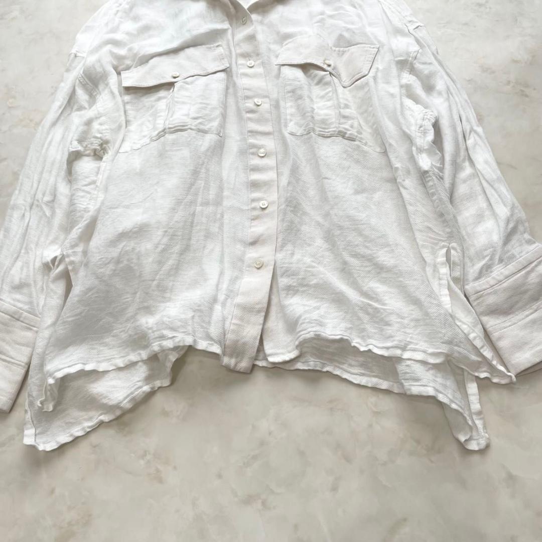 Chaos リネン　コットン　オーバーサイズシャツ　ドロップショルダー