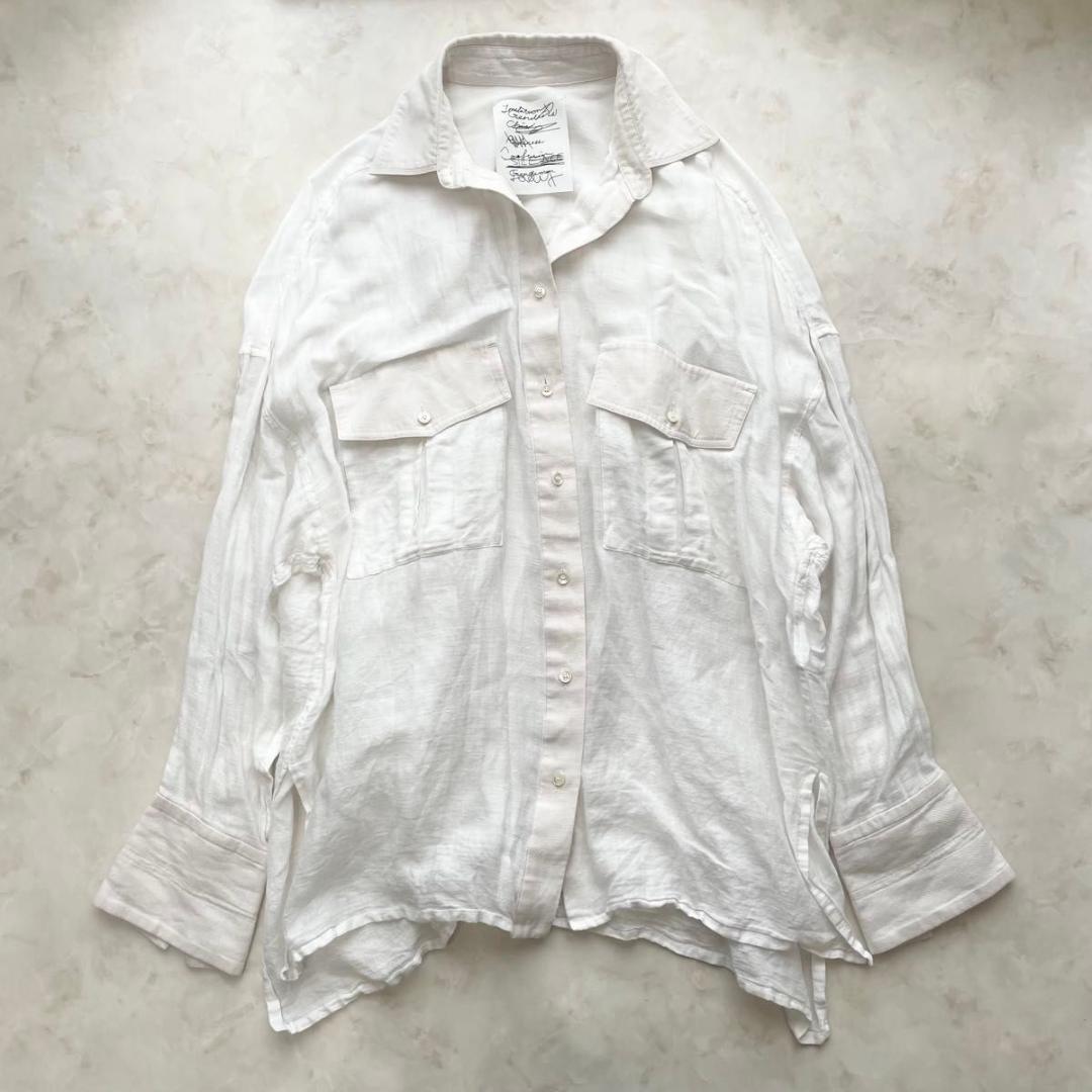 Chaos リネン　コットン　オーバーサイズシャツ　ドロップショルダー