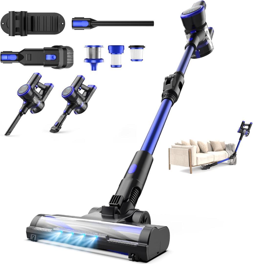 コードレス掃除機 Zyvrex ネイビーブルー スティッククリーナー 未使用品