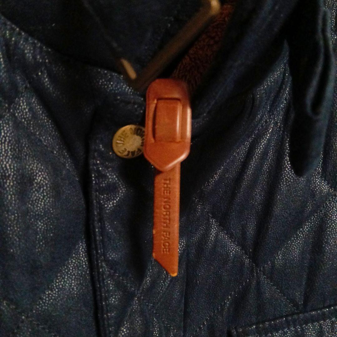 ノースフェイス ホワイトレーベルレザー調ボアインナーアウター ネイビー XL