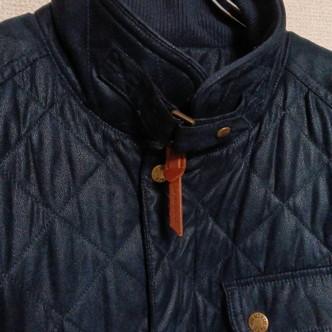 ノースフェイス ホワイトレーベルレザー調ボアインナーアウター ネイビー XL