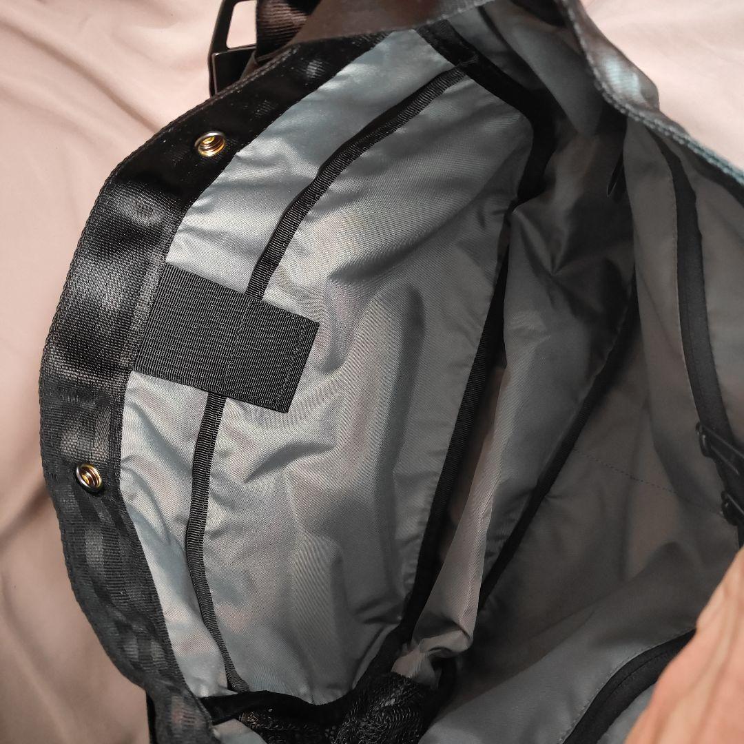 新品NEWSPAPER MESSENGER SM　黒スエード　CHROME