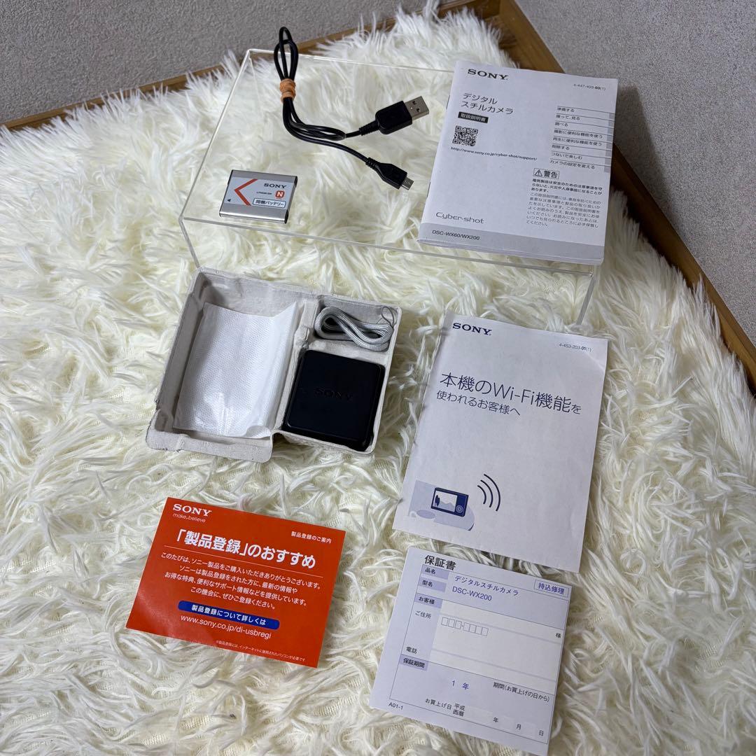 【極美品】SONY Cyber-shot DSC-WX200 ピンク 付属品多数
