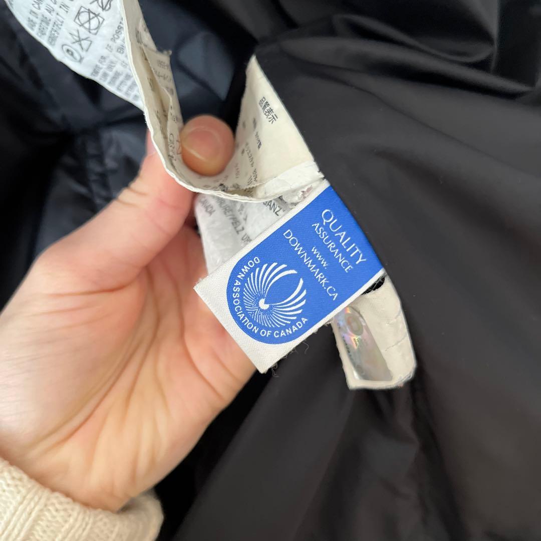 ファー付きロングダウンジャケット 黒