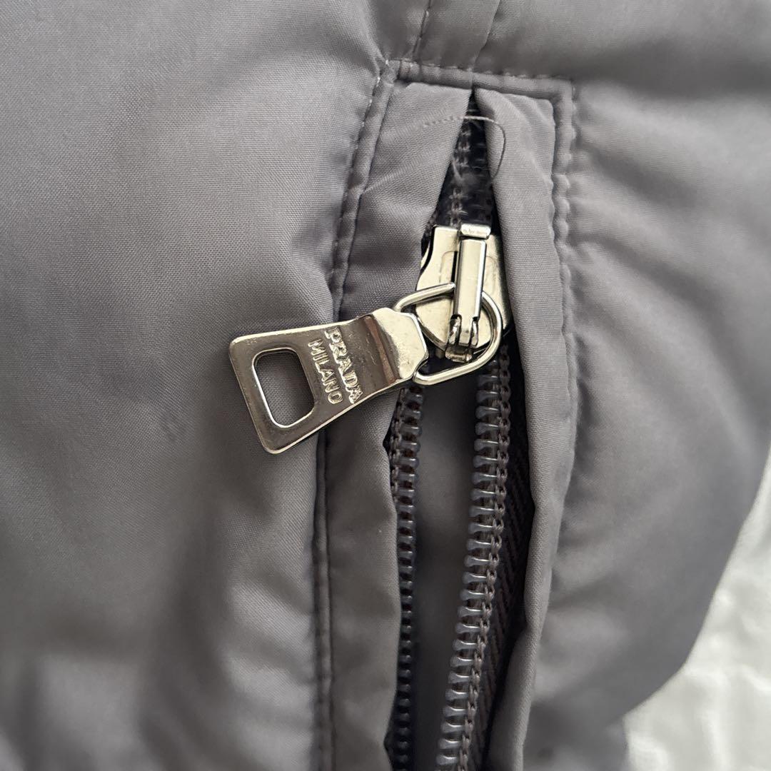 【正規品】PRADA プラダ ダウンジャケット 40 Mグレー ダウンコート