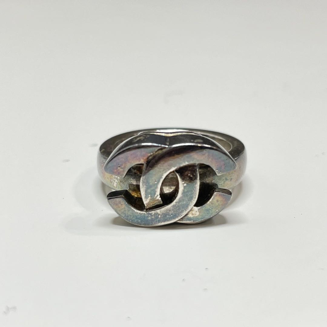 ん*様 CHANEL ココマークロゴ シルバーリング　13号