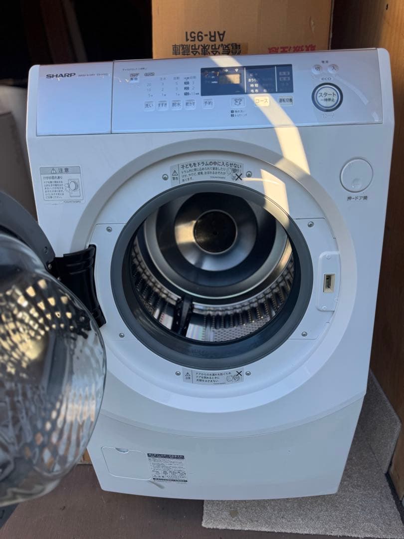 シャープ ドラム式洗濯乾燥機 ES-H10D-WL 洗濯10kg 乾燥6kg