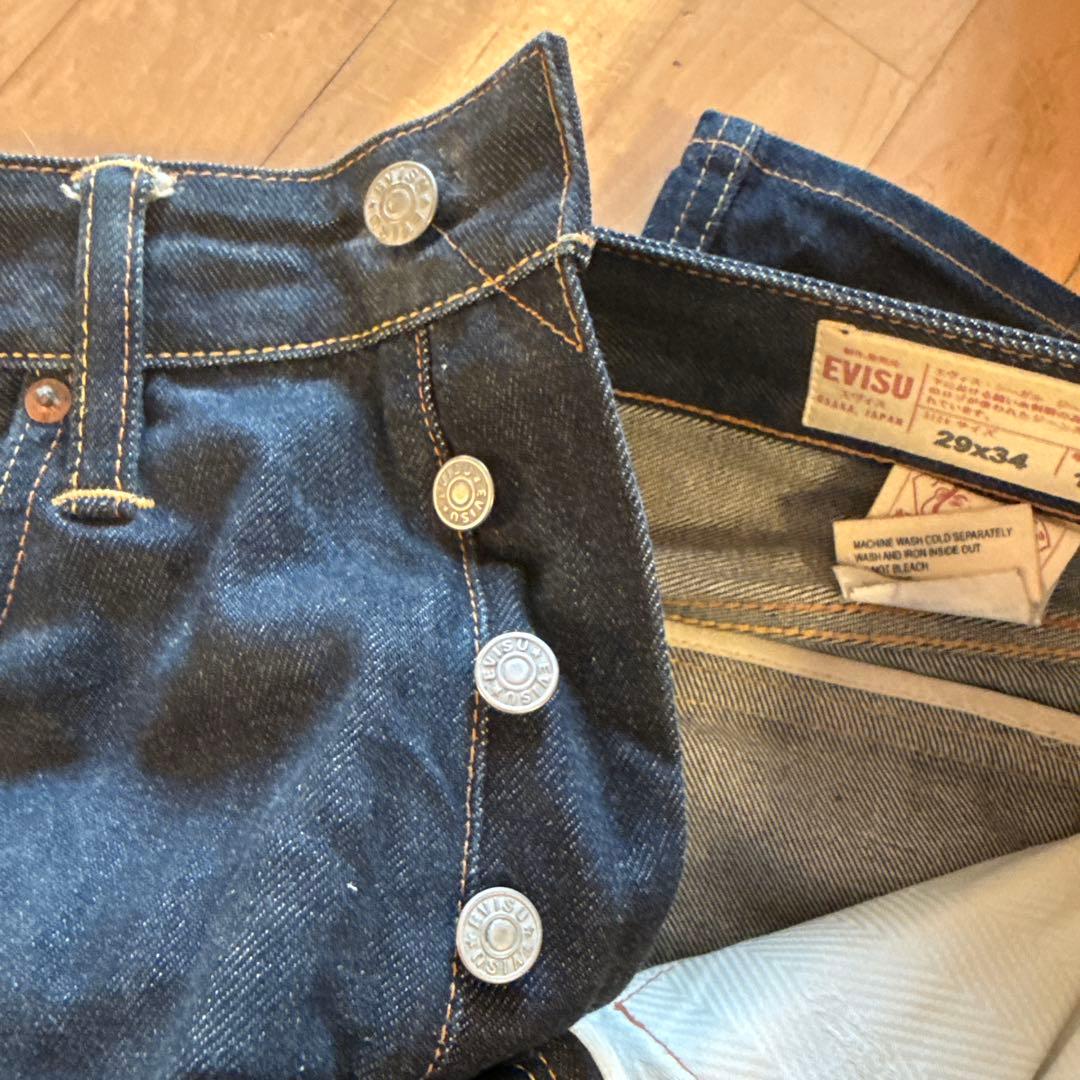 EVISU カスタムメイド ダークデニム 29x34