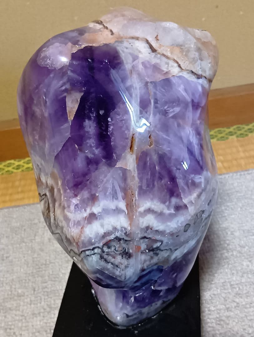 ‼️最終値下げ16000円‼️シェブロンアメジスト原石、メノウ2点セット‼️